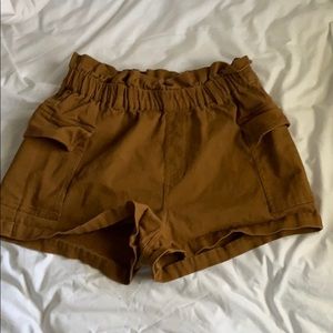 Pacsun high waisted tan shorts